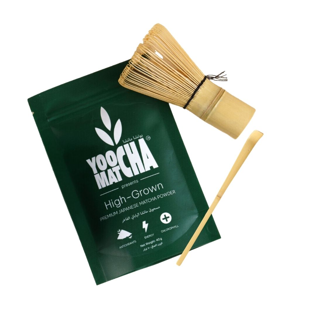 YOOCHA MATCHA + Bamboo Whisk + Bamboo Scoop